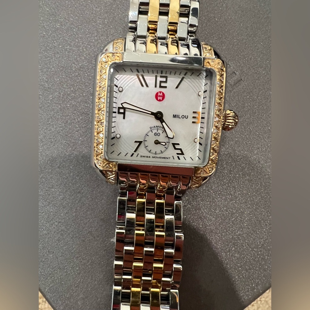 Milou Two-Tone Square Watch - Picture 3 of 6